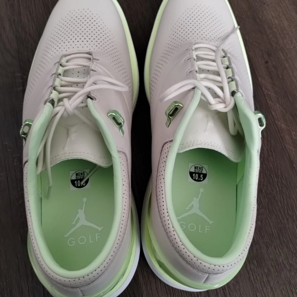 9.5 Or 10.5 Nike Jordan ADG 4 Golf Shoes Cleats Phantom Barely Volt DM0103-003 - Picture 9 of 11